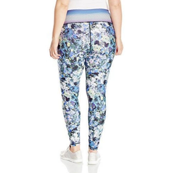 Nanette Lepore Play Plus size 1X 2X Floral Active Yoga Legging Wide Waist Pant - Picture 2 of 7